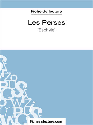 cover image of Les Perses (Fiche de lecture)